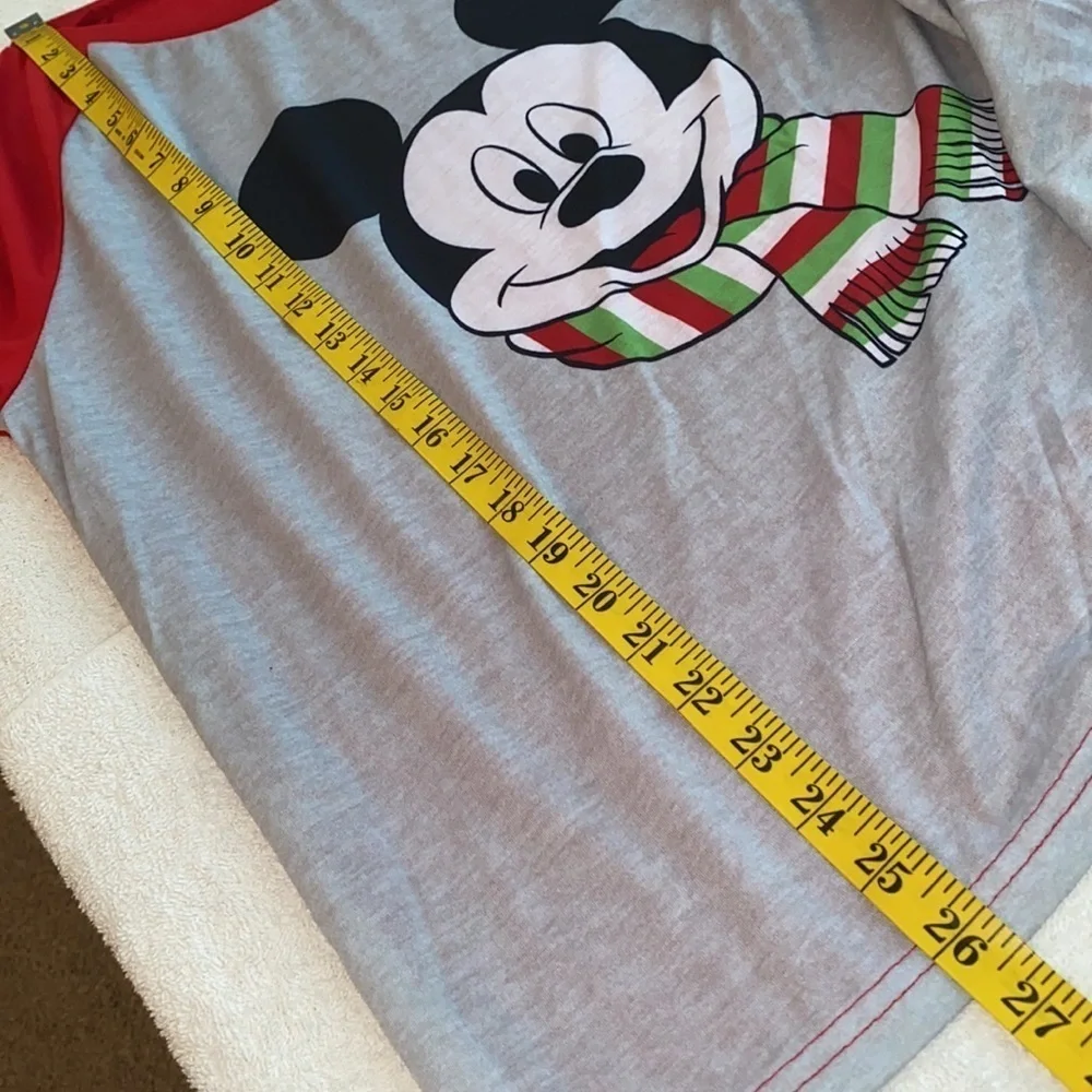 Disney pajamas Mickey/Minnie top/pants long sleeve rounded neckline Sz Med NWT - Picture 4 of 12